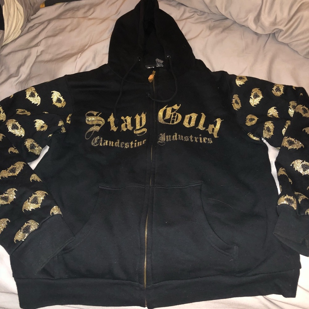 Clandestine Industries Stay Gold Hoodie